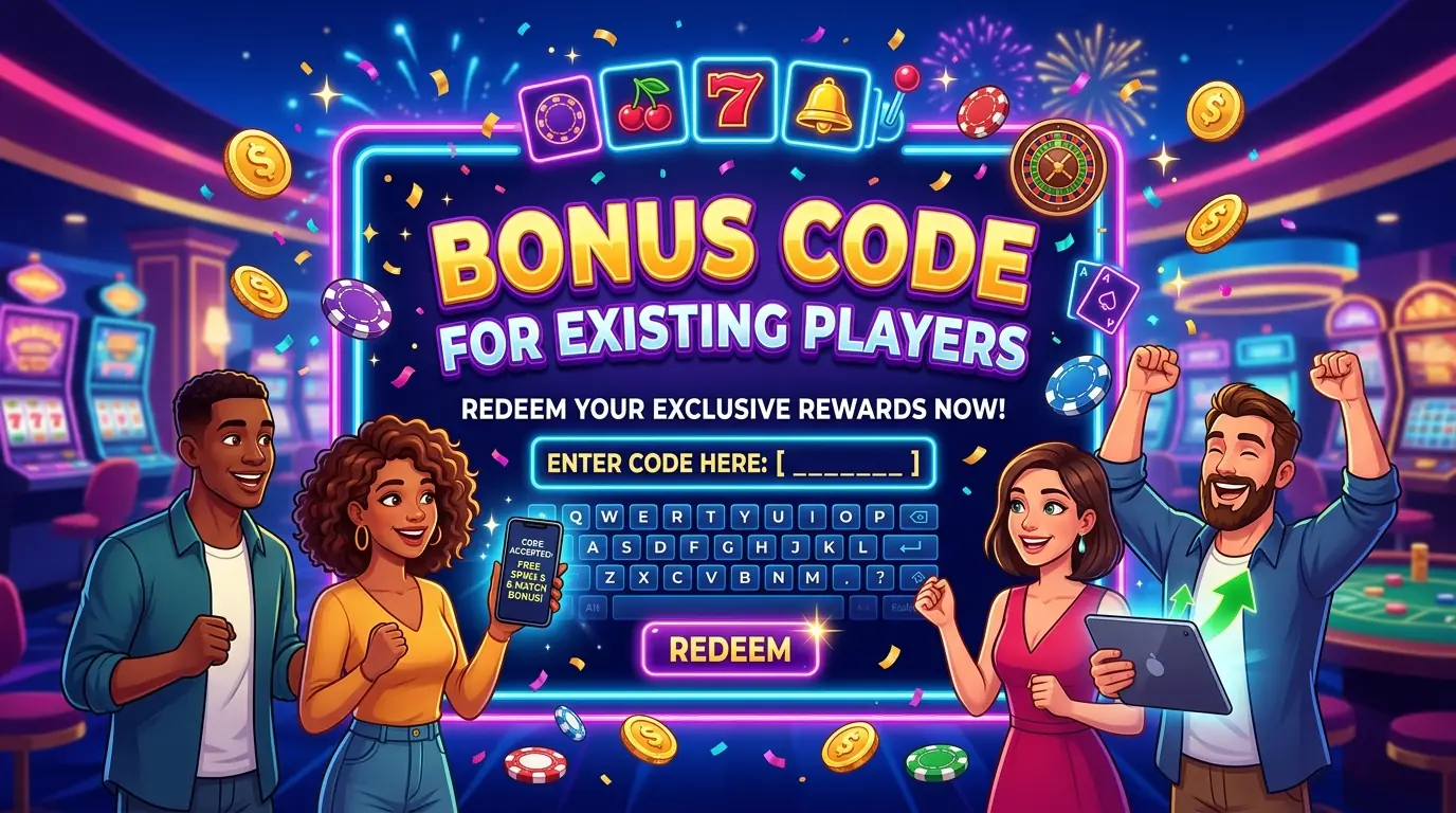 Slots Garden existing player bonus code