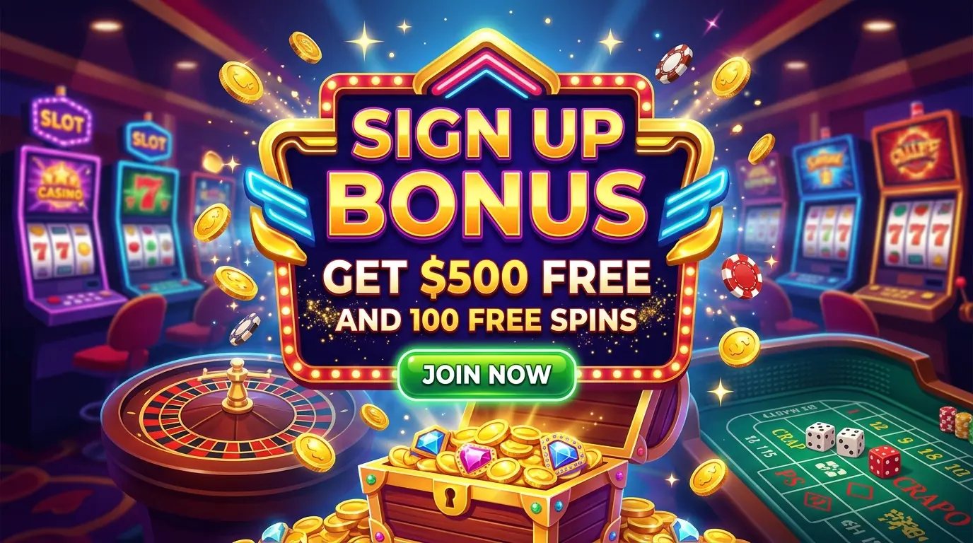 Slots Garden casino sign up bonus